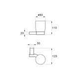  Ly đựng bàn chải đánh răng treo tường phòng tắm Bamboo - 1012-1022 