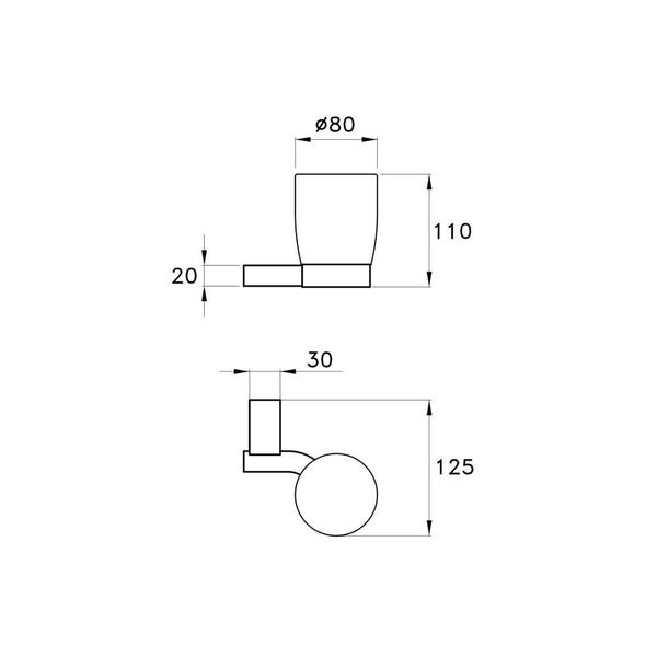  Ly đựng bàn chải đánh răng treo tường phòng tắm Bamboo - 1012-1022 