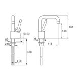  Vòi chậu lavabo bằng đồng Box - 3223MC 