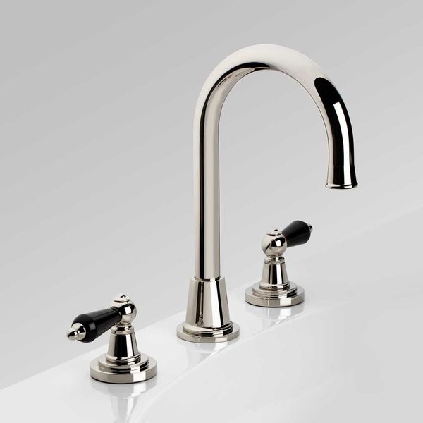  Vòi chậu rửa mặt cổ điển Star Black Obsidian Polished Nickel 