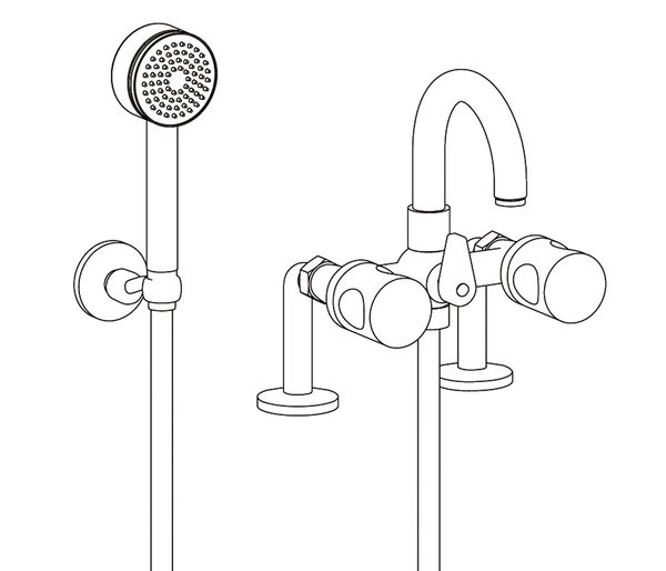  Vòi bồn tắm Céleste Silver bằng đồng - 3306 