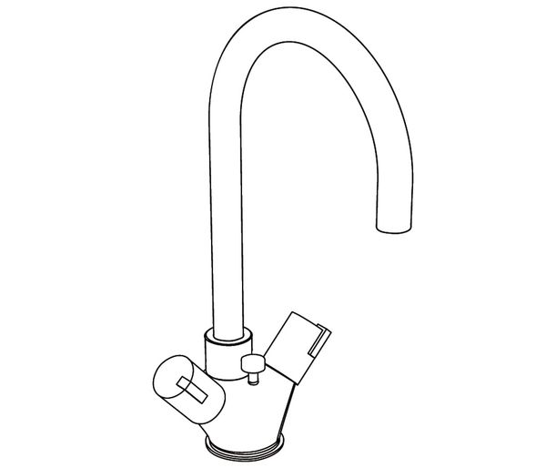  Vòi chậu rửa mặt Fusion Black Obsidian bằng đồng - 1101 