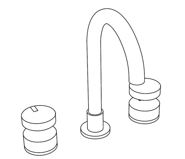  Vòi chậu rửa mặt Fusion Blue Sodalite bằng đồng - 1301 