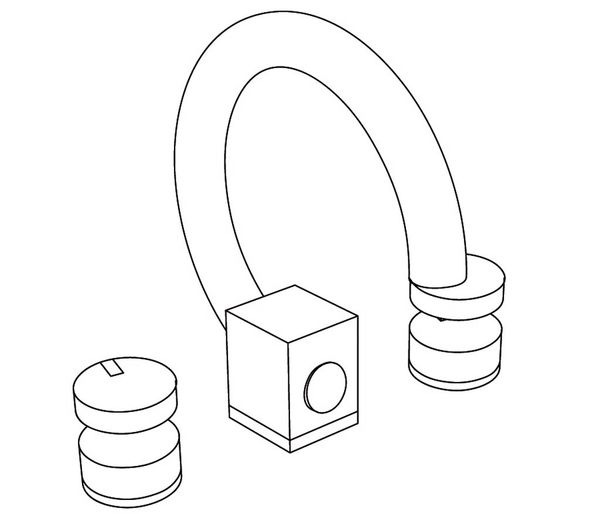  Vòi chậu rửa mặt Fusion Black Portoro bằng đồng - 1302 