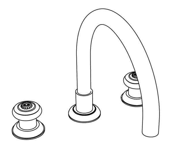  Vòi bồn tắm Bijou bằng đồng - 3301 