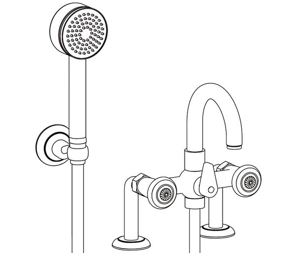  Vòi bồn tắm Bijou bằng đồng - 3306 