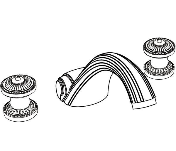  Vòi bồn tắm cổ điển Bonroche bằng đồng - 3301 