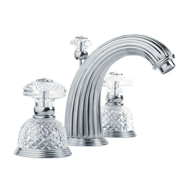  Vòi chậu rửa mặt cổ điển Dôme Diamant Clear Crystal polished chrome 