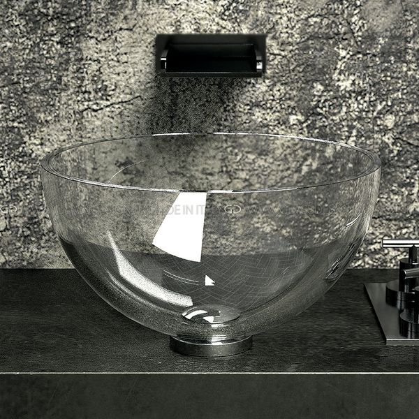  Chậu Lavabo Pha Lê Chelo Clear / Chrome 