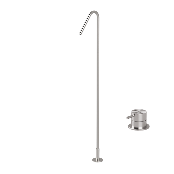  Vòi chậu lavabo chân dài gắn sàn bằng stainless steel Hiro - CHP2 