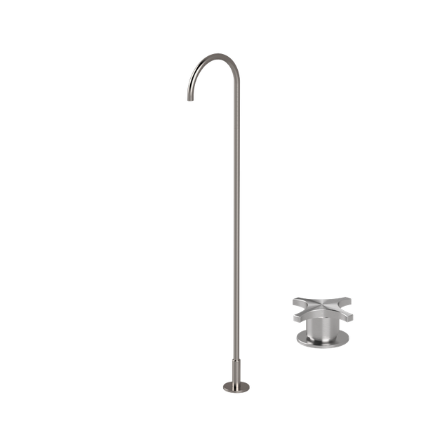  Vòi chậu lavabo chân dài gắn sàn bằng stainless steel Dixi - CHP50 