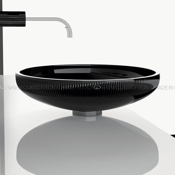  Chậu Lavabo Pha Lê Clivia Black 