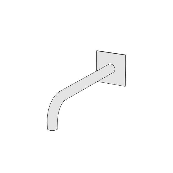  Vòi chậu lavabo gắn tường dài 250mm (không van trộn) bằng đồng Minimè - CME2 