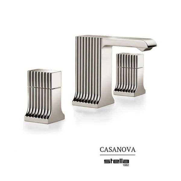  Vòi chậu lavabo 3 lỗ bằng đồng Casanova - 3222TR 