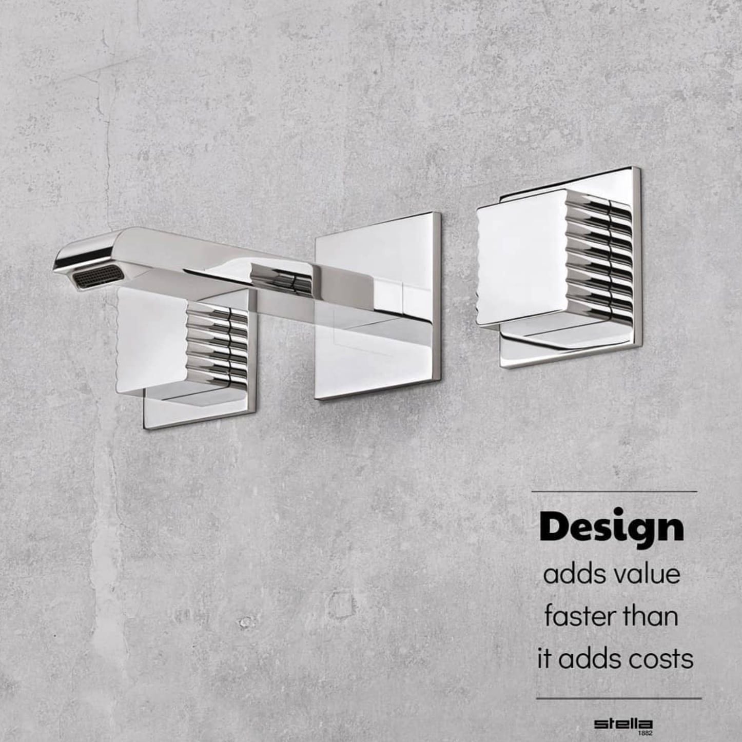  Vòi chậu lavabo gắn tường bằng đồng Casanova - 3868 