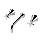  Vòi chậu lavabo gắn tường bằng đồng 130 - 3863 