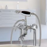  Vòi bồn tắm gắn sàn có vòi sen cầm tay bằng đồng 130 - 3274CL306 