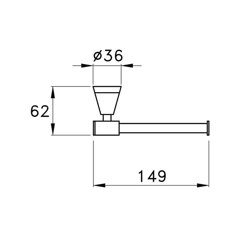  Móc treo giấy vệ sinh không nắp chụp bằng đồng Timeaster - 1033 