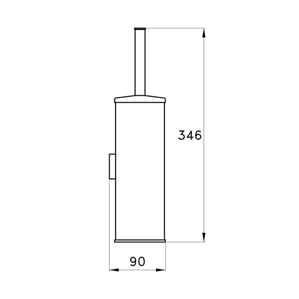  Cọ chà rửa vệ sinh toilet, phòng tắm treo tường bằng đồng Timeaster - 1052 