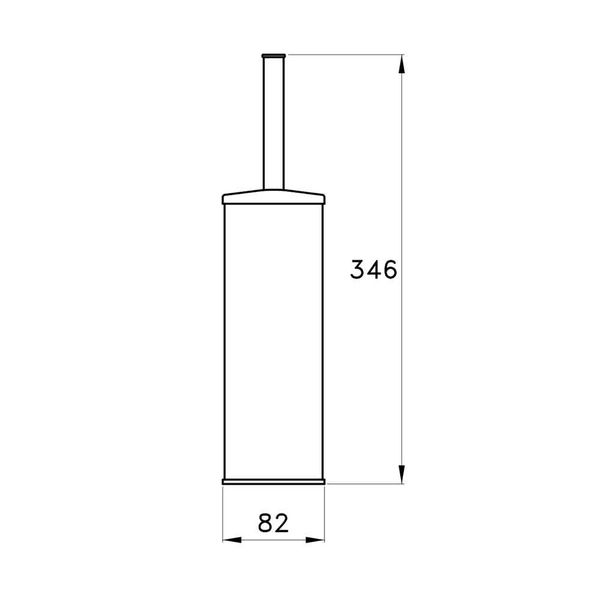 Cọ chà rửa vệ sinh toilet, phòng tắm để sàn bằng đồng Timeaster - 1054 