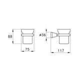  Bình xịt xà phòng treo tường phòng tắm bằng đồng Timeaster - D024 