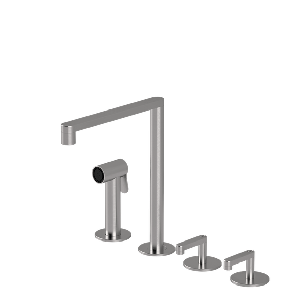  Vòi bếp rửa chén 4 lỗ với vòi xịt cầm tay bằng stainless steel Kira - CUK1 