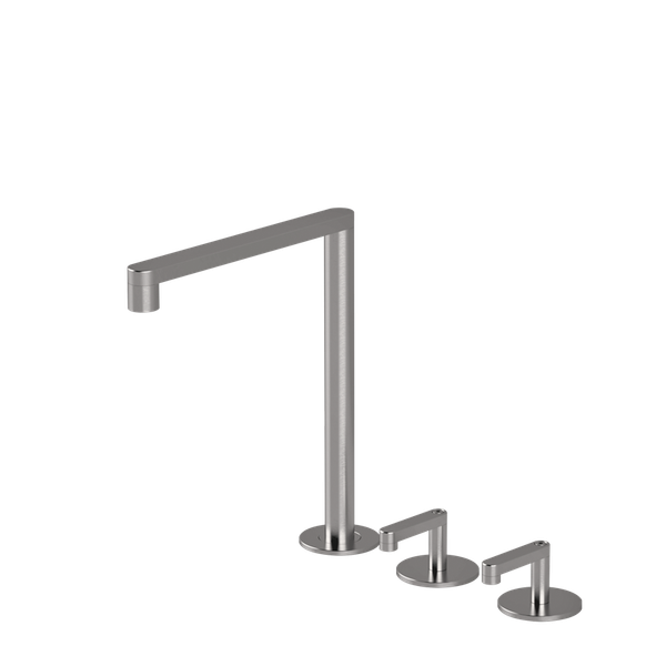  Vòi bếp rửa chén 3 lỗ nóng lạnh bằng stainless steel Kira - CUK2 