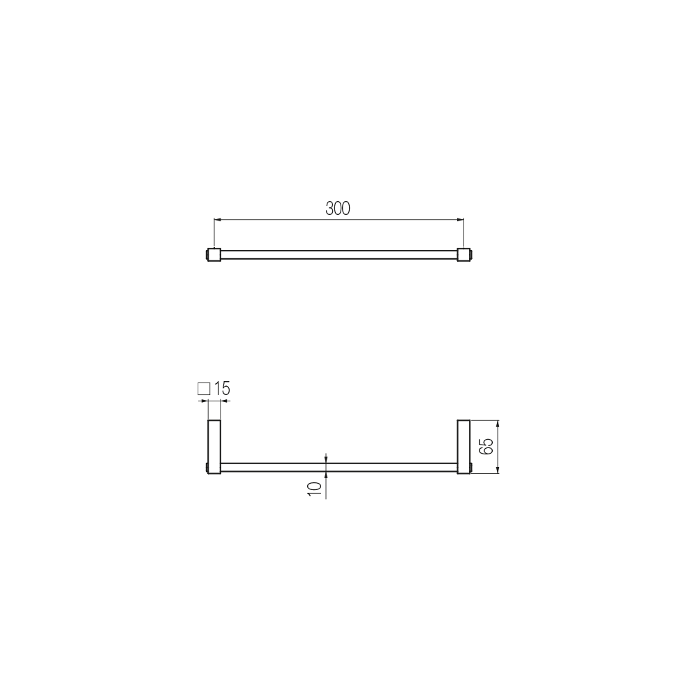  Thanh treo khăn phòng tắm 300mm bằng đồng Koè - CWK3 