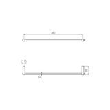  Thanh treo khăn phòng tắm 450mm bằng đồng Koè - CWK4 