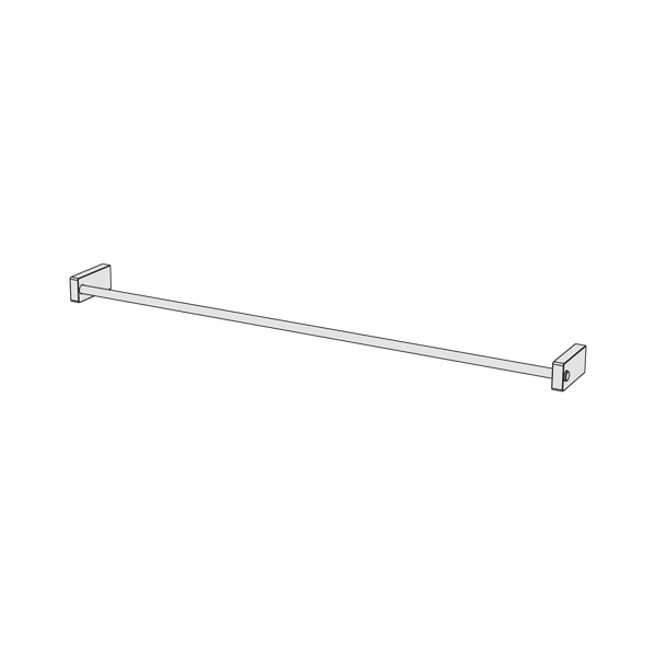  Thanh treo khăn phòng tắm 600mm bằng đồng Square - CWR5 