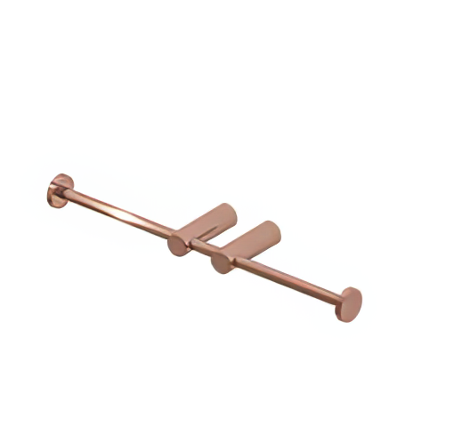  Móc treo giấy vệ sinh đôi không nắp chụp bằng đồng Round - CWT10 