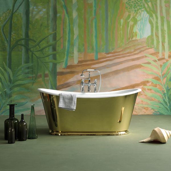  Bồn Tắm Cast Iron Usk Bateau Polished Brass 