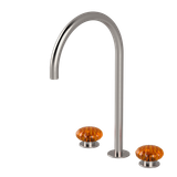  Vòi chậu lavabo xoay 3 lỗ cao 380mm bằng stainless steel Dorin - DOR26 
