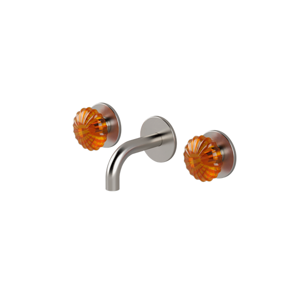  Vòi chậu lavabo gắn tường dài 100mm bằng stainless steel Dorin - DRN27 