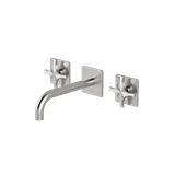  Vòi chậu lavabo gắn tường 3 lỗ dài 190mm bằng stainless steel Dixi - DXN28 