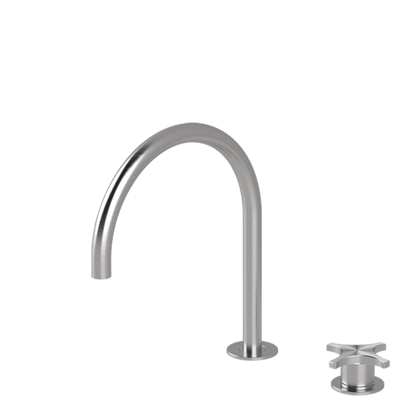  Vòi chậu lavabo xoay 2 lỗ cao 270mm bằng stainless steel Dixi - DXN32 