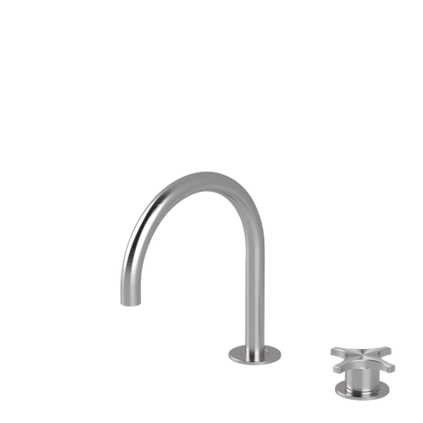  Vòi chậu lavabo xoay 2 lỗ cao 220mm bằng stainless steel Dixi - DXN37 