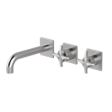  Vòi bồn tắm gắn tường 3 lỗ 3 đầu ra dài 190mm bằng stainless steel Dixi - DXN88 