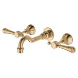  Vòi chậu lavabo gắn tường dài 215mm bằng đồng Ellian - E339102 