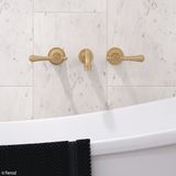  Vòi chậu lavabo gắn tường dài 215mm bằng đồng Ellian - E339102 