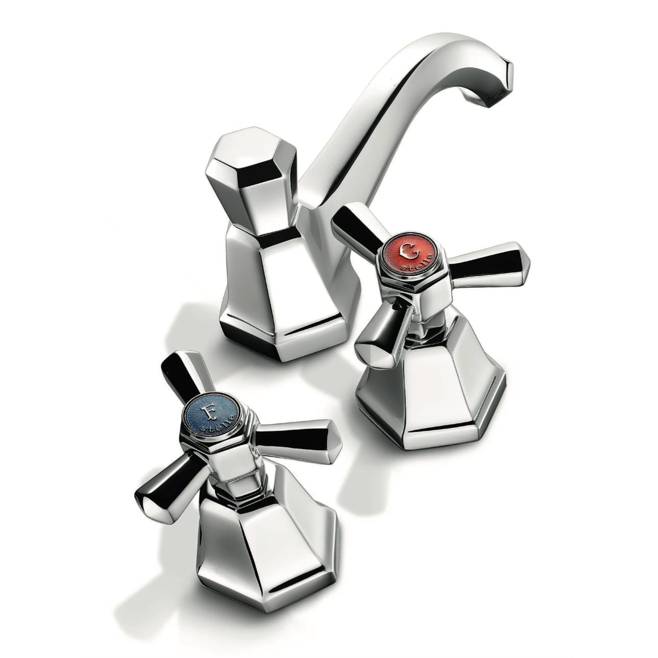 Vòi chậu lavabo 3 lỗ bằng đồng Eccelsa - 3224 