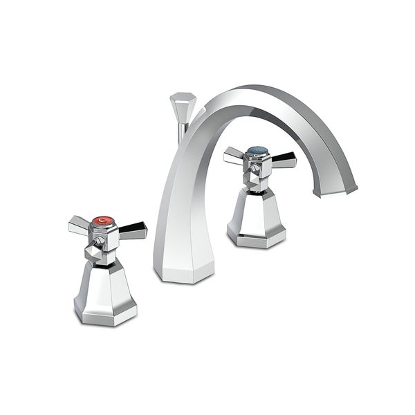  Vòi chậu lavabo 3 lỗ cao 202mm bằng đồng Eccelsa - 3225 