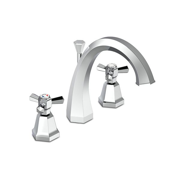  Vòi chậu lavabo 3 lỗ cao 202mm bằng đồng Eccelsa - 3225TC 