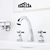  Vòi chậu lavabo 3 lỗ cao 202mm bằng đồng Eccelsa - 3223 