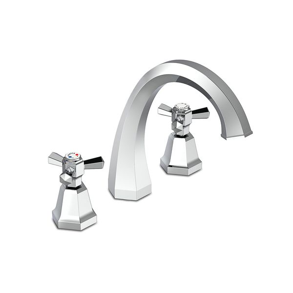  Vòi chậu lavabo 3 lỗ cao 202mm bằng đồng Eccelsa - 3223TC 