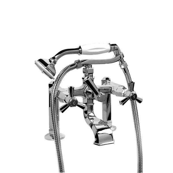  Vòi bồn tắm có vòi sen cầm tay bằng đồng Eccelsa - 3274RG306FB 