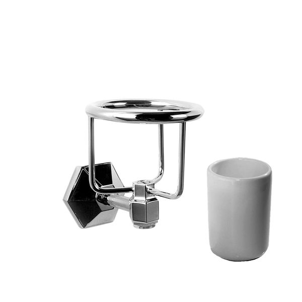  Ly đựng bàn chải đánh răng treo tường phòng tắm bằng đồng Eccelsa - 1012-B012 