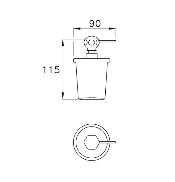  Bình xịt xà phòng tắm để bàn ceramic Eccelsa - D020 