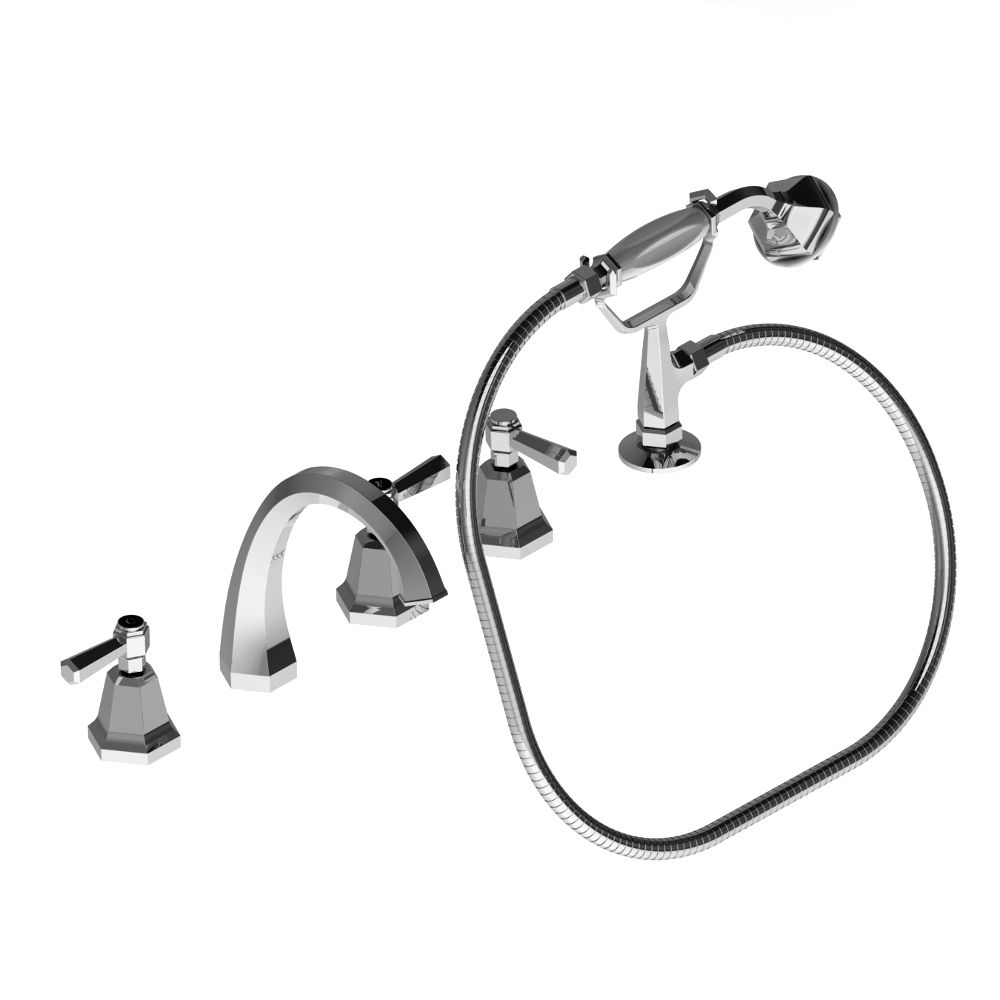  Vòi bồn tắm 5 lỗ có vòi sen cầm tay bằng đồng Eccelsa - 3256TR307 