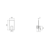  External Part - Bộ trộn 1 đầu ra bằng đồng Hito Cinquantuno - Geda Wellness - EM51 
